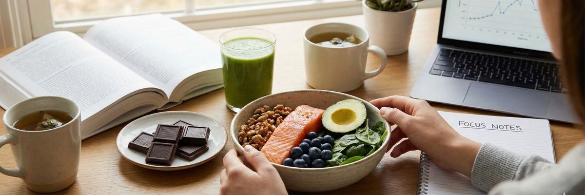 Healthy brain-boosting foods and meals for students studying for exams