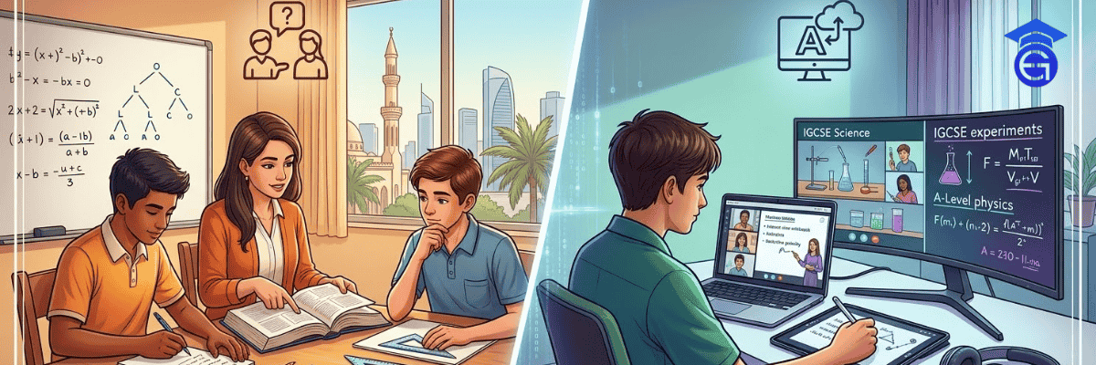 Offline vs Online Tuition in Sharjah for IGCSE and AS-Level