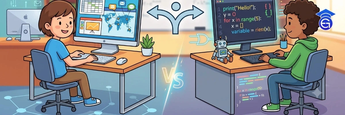 Choosing between ICT and Computer Science at IGCSE
