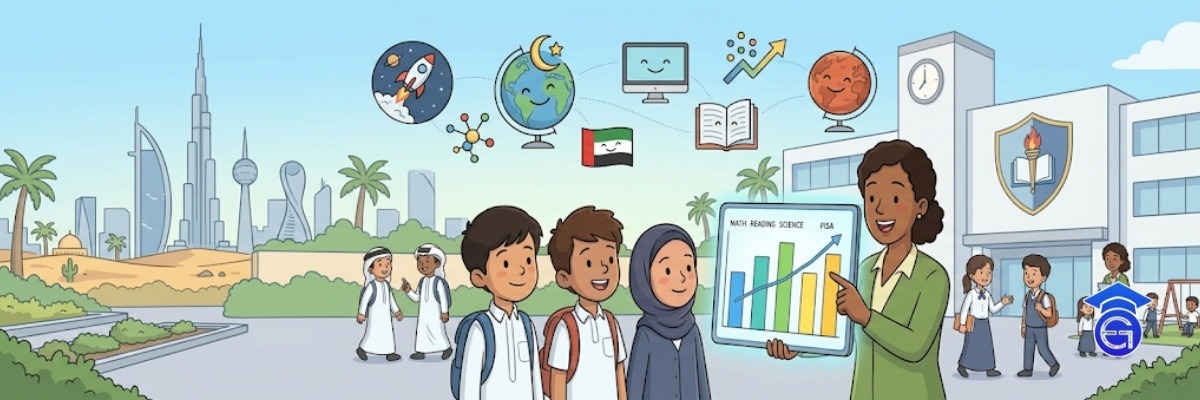 UAE student studying, reflecting the country's improved PISA 2025 results in reading, maths and science - Edugravity